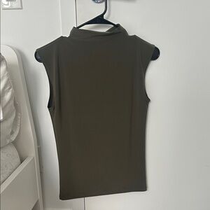 Aritzia Olive Sleeveless Tank Top